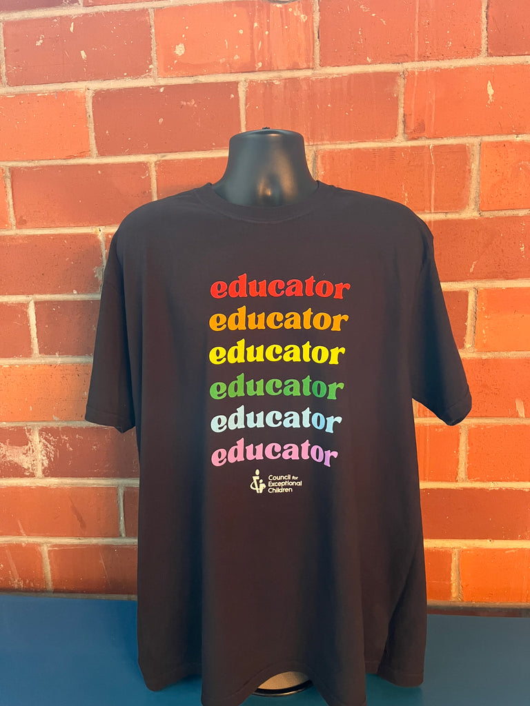 CEC "Rainbow Educator" Shirts Black